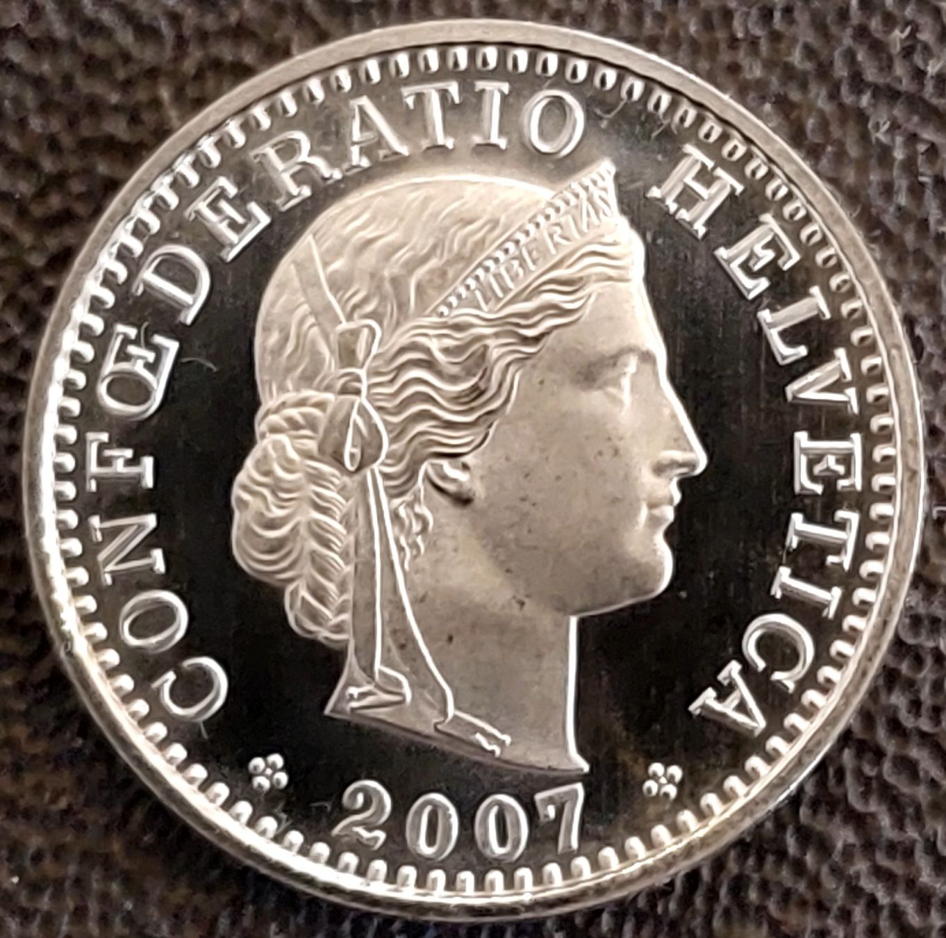 Tutti le monete: 20 Rappen 2007 stgl. / aus Münzsatz – Nuovo (secondo la descrizione) da Arch venduto da coinsandmore