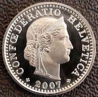 20 Rappen 2007 stgl. / aus Münzsatz