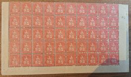 Sitzende Helvetia Nr 46 ** 50er Bogen Kat. 800.-