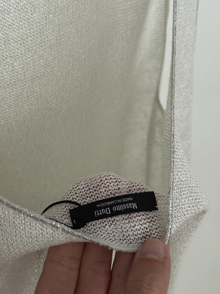 Massimo Dutti Top: Massimo Dutti silver Blend Top – New – Nuovo e nell'imballaggio originale da Zürich venduto da eve_m2gr 4