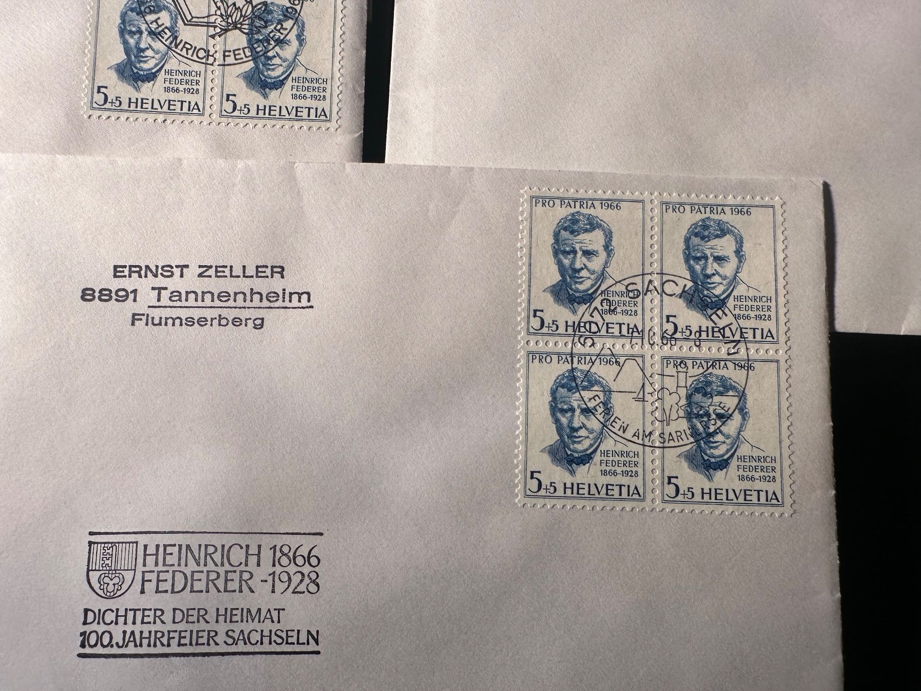 Tutti i francobolli: Pro Patria 1966 Sonderbriefe Stempelsammlung – Usato da Stettfurt venduto da 2442 3
