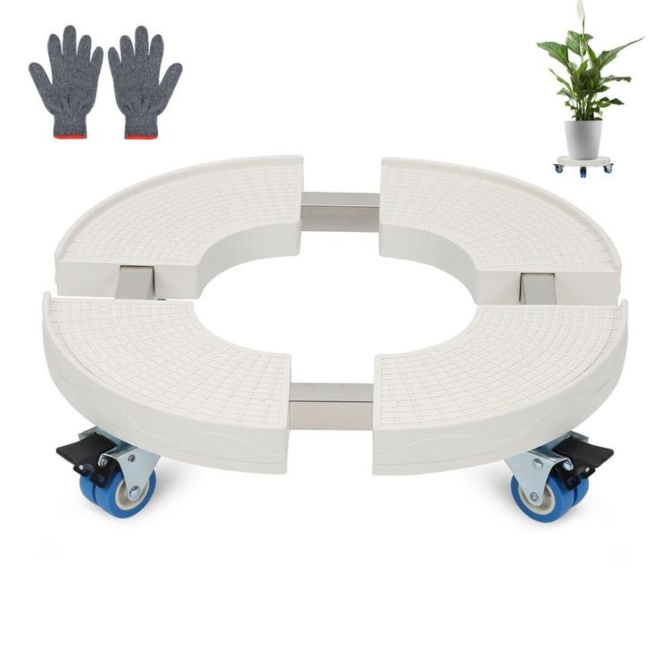 Aaivnmd Pflanzenroller Rund - Universalräder Für Schwere Blumentöpfe