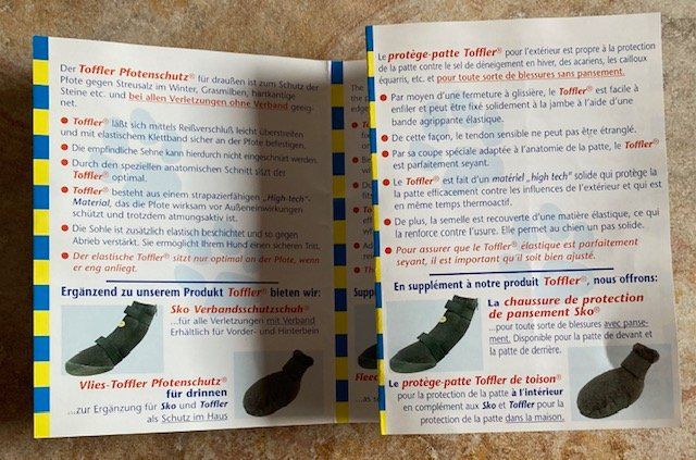 Bekleidung: Sabro 4 bottines de protection pour chien – Gebraucht aus Fenin von hulshout 2