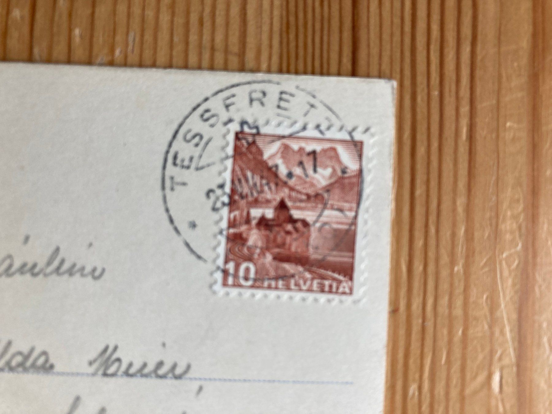 Cartoline postali: Tesserete - AK 1947 – Usato da Oberuzwil venduto da Henri09 1