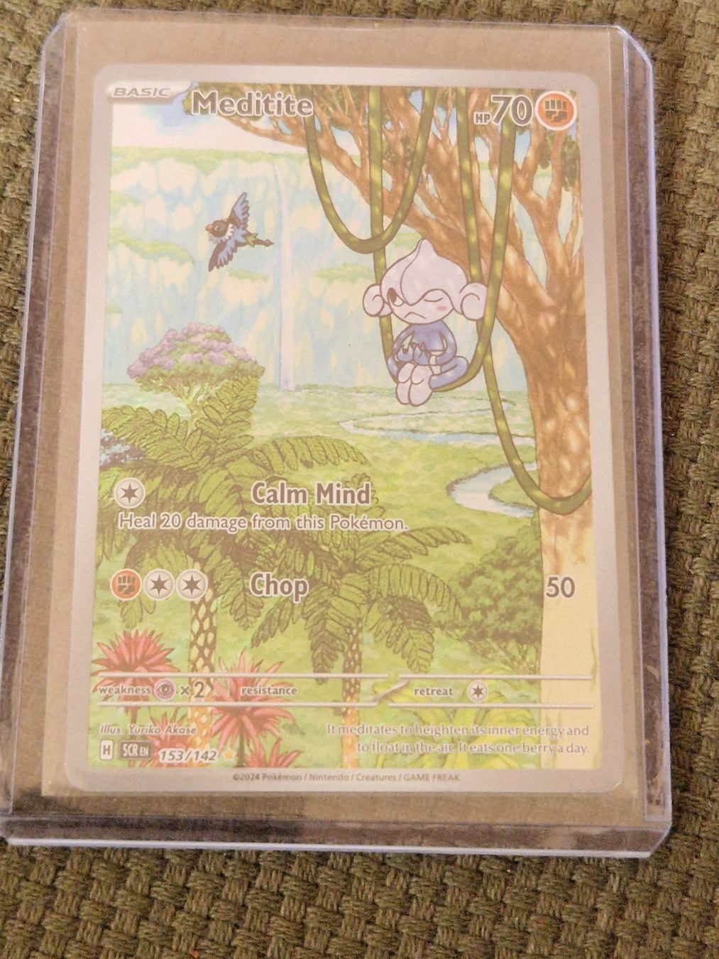 Pokémon Carte collezionabili: SCR 153 Stellar Crown - Meditite (EN) Pokemon – Nuovo (secondo la descrizione) da Fribourg venduto da cristiana_vend