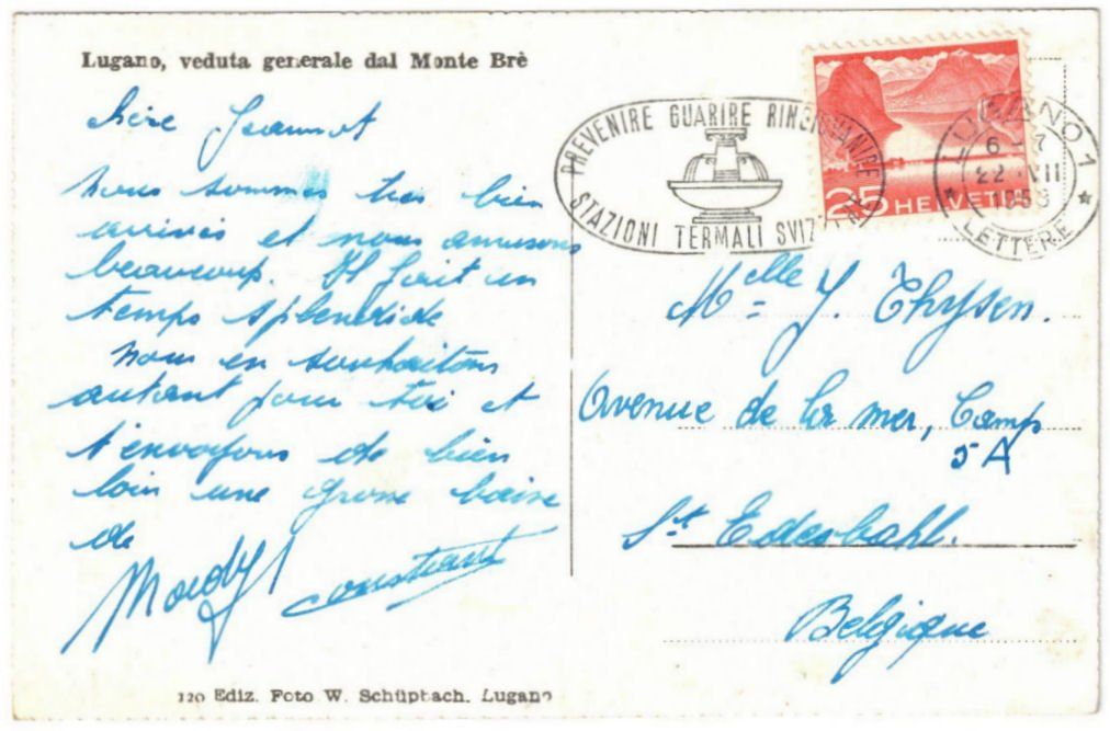 Cartoline postali: Lugano - Standseilbahn Monte Brè – Usato da Binningen venduto da Mountainrider 1