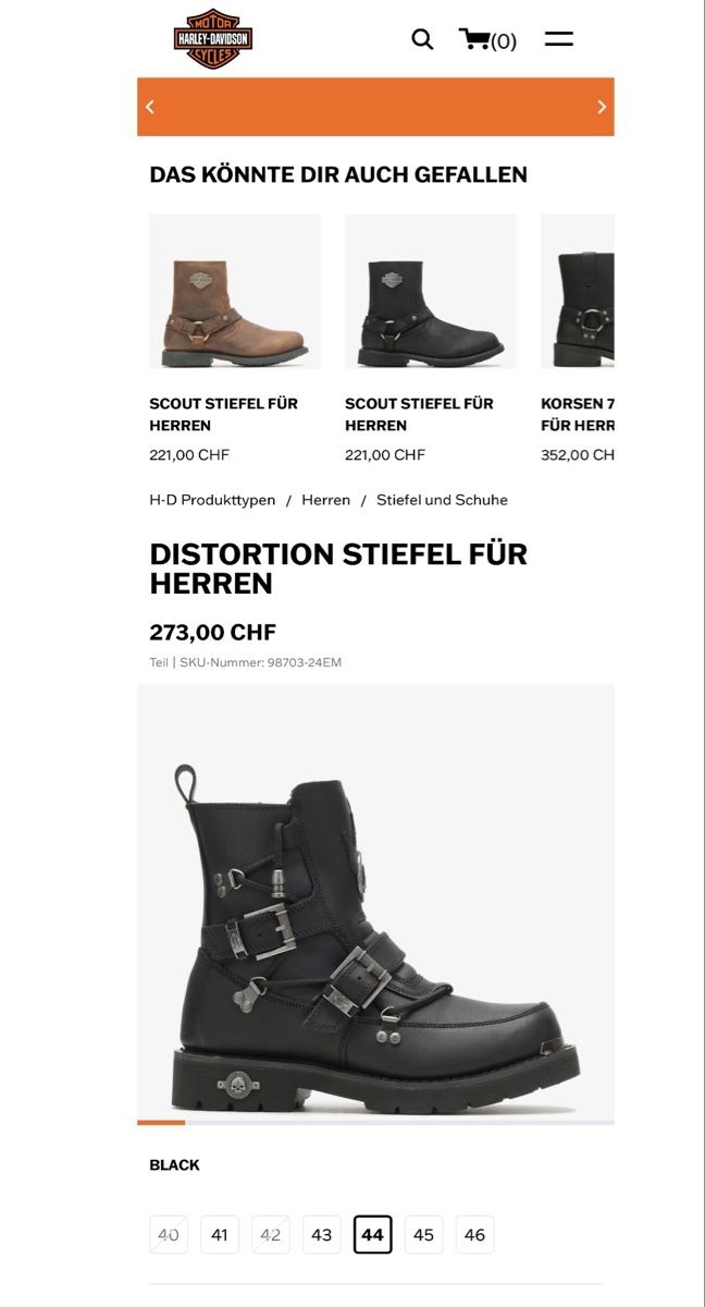 Harley-Davidson Scarpe da uomo: Harley-Davidson Stiefel – Nuovo (secondo la descrizione) da Schwende venduto da weesli 9