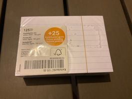 125150 Kartenkarten A7 weiss, liniert, 180 g/m² neu