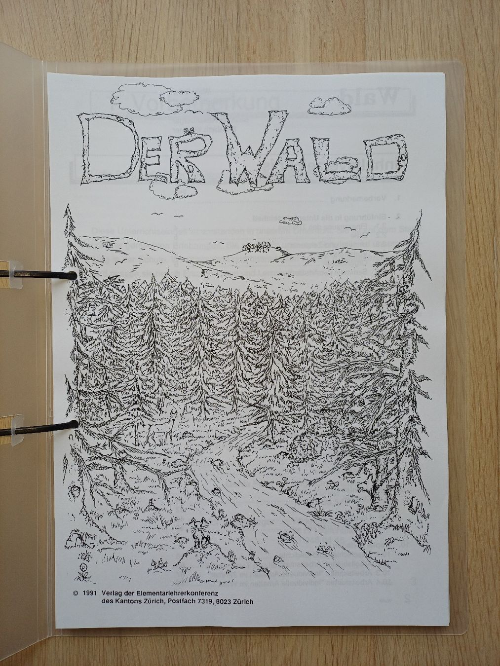 Libri: Der Wald - Unterrichtsmappe von Walti Bräm – Nuovo (secondo la descrizione) da Riedern venduto da martigni_88