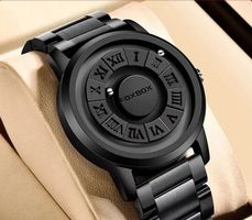 Coole Designer Uhr mit spezieller Kugel-Anzeige schwarz
