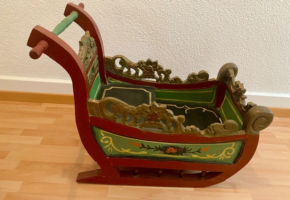 Luxus Alter Schlitten Als Weihnachtsdeko Ebenbild