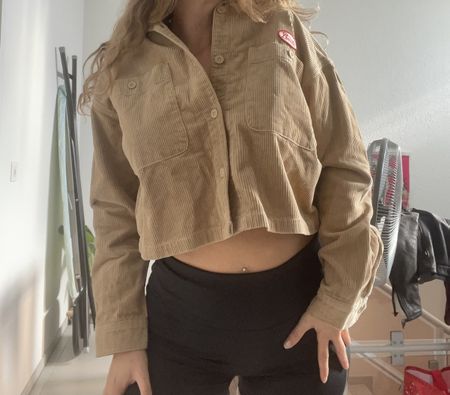 Brixton Cord Jacke beige Grösse S neu mit Etikett