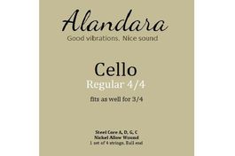 Saiten Cello (Set à 4) Cellosaiten Violoncelle 4/4, ¾ ⅞