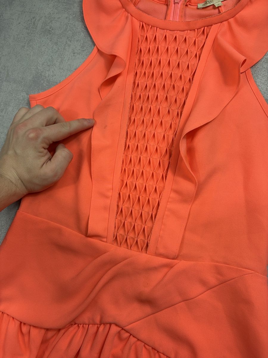 Maje Kleider: Robe Maje Retta Corail à Volants - Taille 2 (M) – Neu (gemäss Beschreibung) aus Hauterive NE von Leo_o 5
