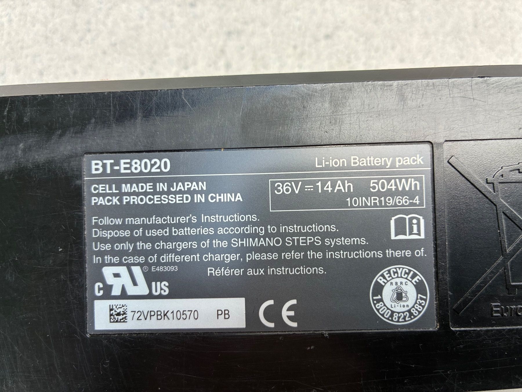 Shimano Batterie: Ersatzakku für Scott e-spark – Usato da Windisch venduto da KAWE15 2
