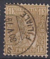 TOP Sitzende Helvetia "1Fr.", Nr.36, 30 V 79+++