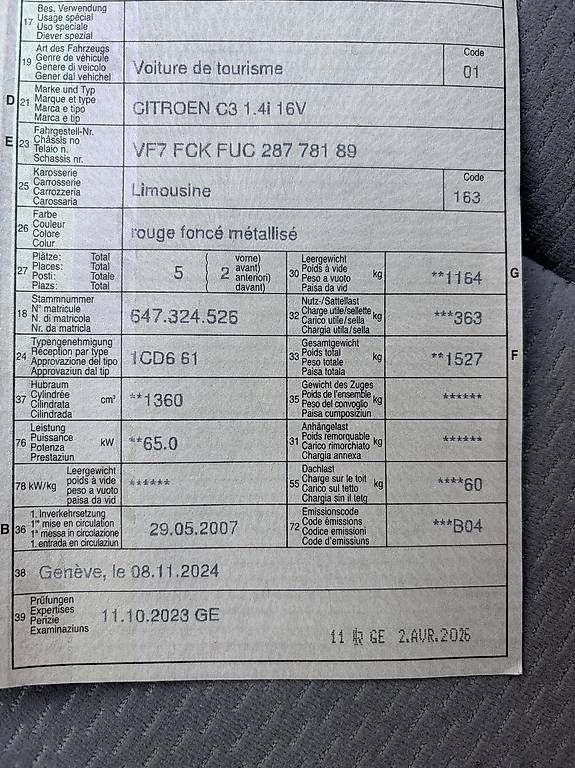 Autos: Citroën C3 1.4i 16V  – Gebraucht aus Onex von tim_w7yx 3