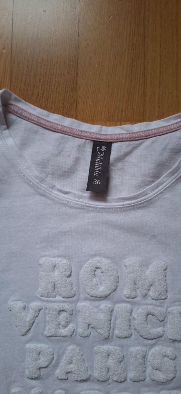 T-shirt: Multiblu, t-shirt blanc – Nuovo e nell'imballaggio originale da Lussery-Villars venduto da pousinete02 1