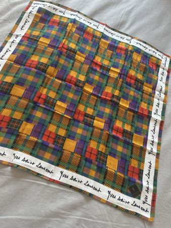 YSL Tuch Einstecktuch Foulard 