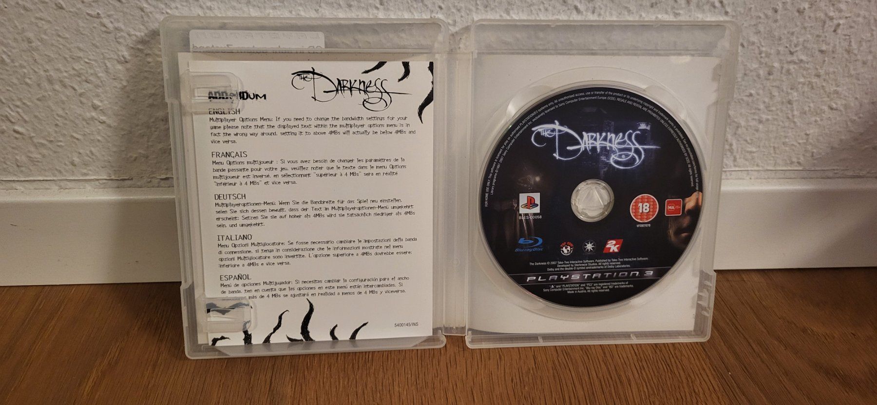 Sony Spiele: PS3 - The Darkness – Gebraucht aus Münsingen von DigitaleSpielecke 2