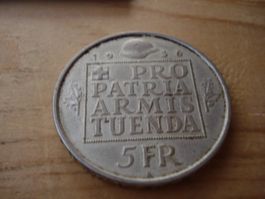 (D2) 5 Franken 1936 Wehranleihe