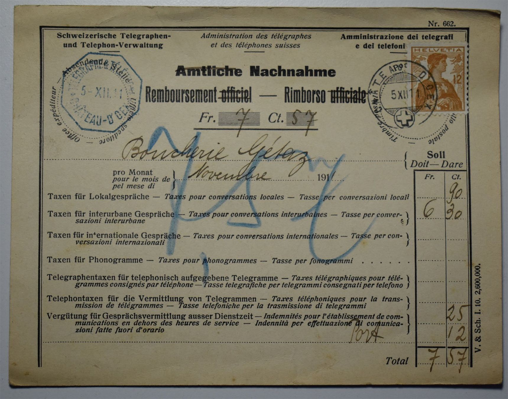 Couverts & Versandtaschen: Lot de lettres anciennes – Gebraucht aus Petit-Lancy von Pimose 7