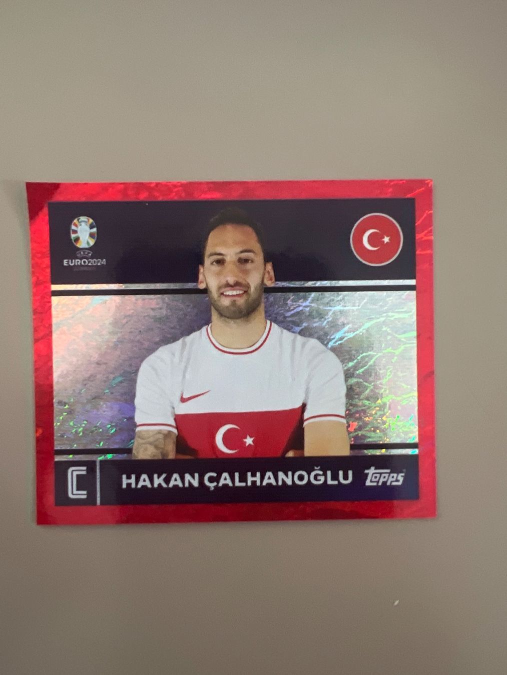 Carte collezionabili: Topps EM 2024 ROT Hakan Calhanoglu TUR 2 – Nuovo (secondo la descrizione) da Dietikon venduto da Emoruk