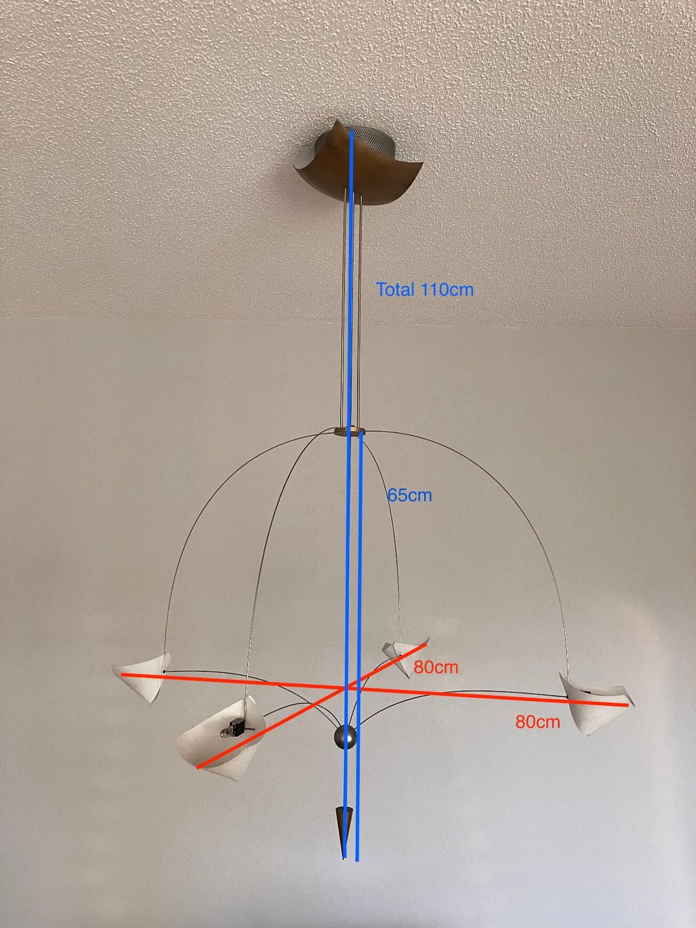 Lampadari & plafoniere: Escale L. Bopp Vintage Hängelampe – Usato da Zürich venduto da Alexander-Walther 1