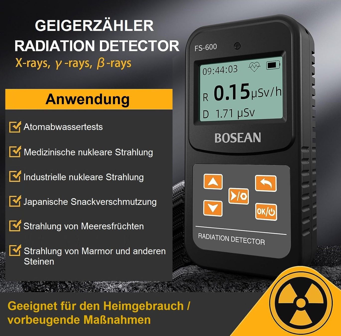 Misurare: Geigerzähler Strahlungsmesser Dosimeter – Nuovo e nell'imballaggio originale da Köln venduto da Electrolife 1