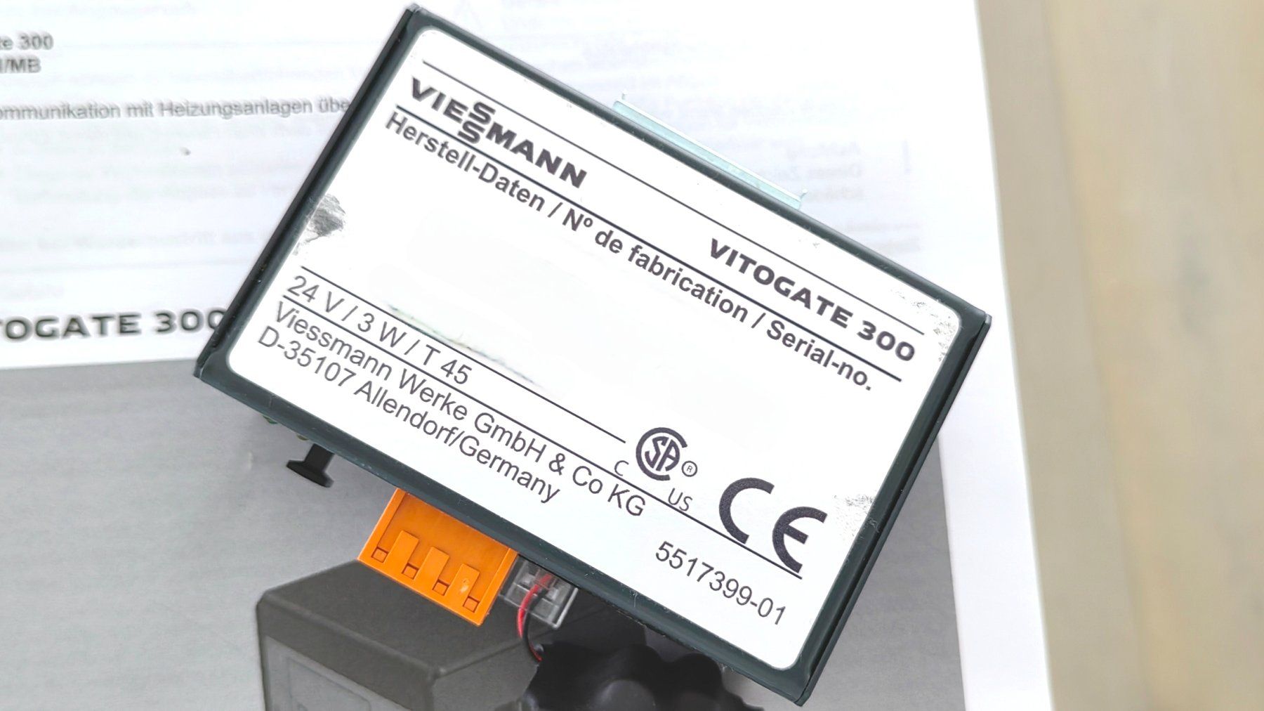 Componenti elettronici: Viessmann Vitogate 300 Modbus/BACnet Komm. inkl. Netzteil – Usato da Wangen ZH venduto da Fperini