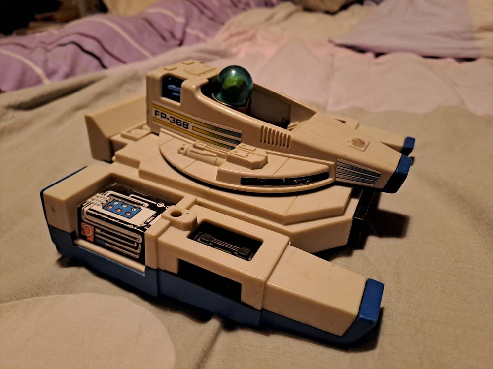 VAISSEAU SPATIAL VINTAGE Fisher-Price +pilote+ boîte de 1982 + notice