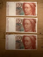 3 x 10 Franken Note Schweiz 6. Serie