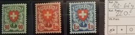 W) 163y-165y, Wappenmuster postfrisch Kt. 220.-