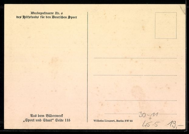 Cartoline postali: Turner am Pauschenpferd bei der einhänd – Usato da Berlin venduto da bartko-reher 1
