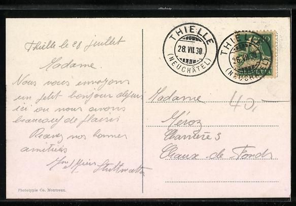 Ansichtskarten: Ile de St. Pierre, Canal et Château de  – Gebraucht aus Berlin von bartko-reher 1