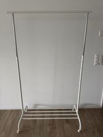 Kleiderständer weiss mit Rollen und Stofforganizer gebraucht
