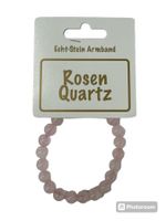 Echtstein Chakra Armband 8mm / Rosen Quarz