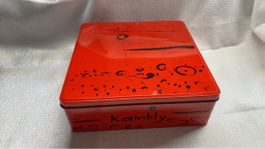 Kambly Metalldose rot quadratisch