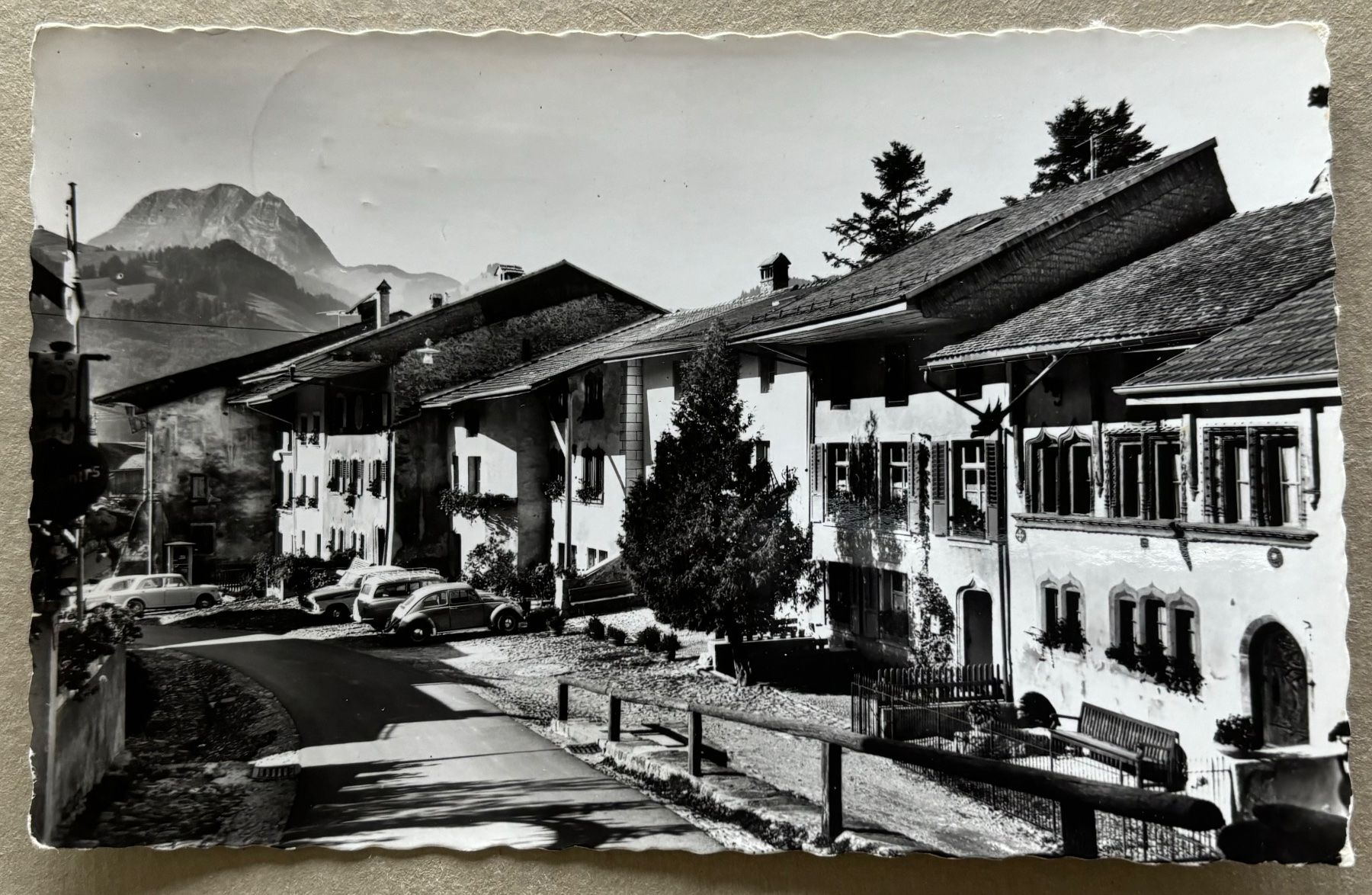 Cartoline postali: S. Glasson, Gruyeres, 1963 – Usato da Frauenfeld venduto da Merk52