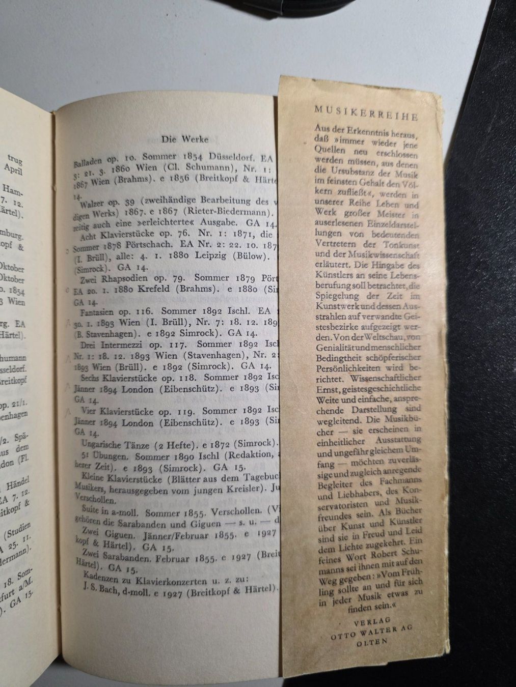 Libri: Alfred Orel - Johannes BRAHMS - 1948 – Usato da Walterswil BE venduto da Lonitti 7