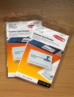 2er-Set Selbstklebende Visitenkartentaschen (2x10er-Packung)