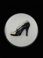 Borbonese High Heels Schwarz Beige Snake Print