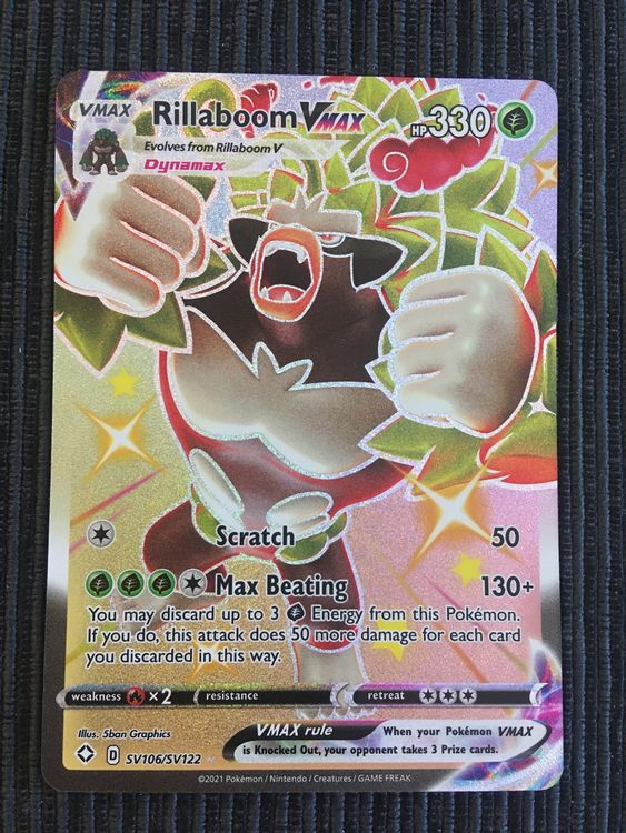 Pokemon Rillaboom Vmax Shiny Shining Fates Deutsch (Neu (gemäss ...