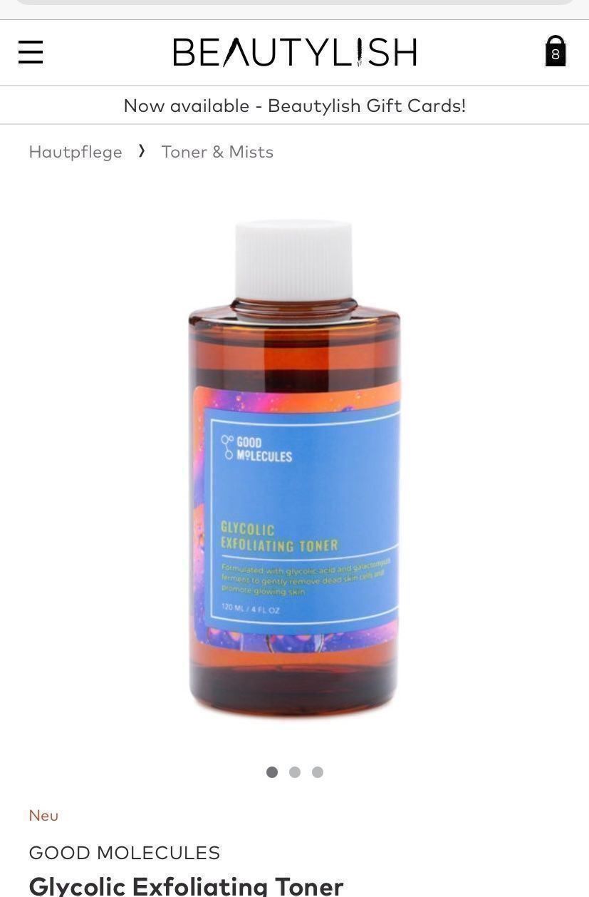 Cura del viso: GOOD MOLECULES GlycolicExfoliating Toner, NEU – Nuovo e nell'imballaggio originale da Zürich venduto da deruja 8