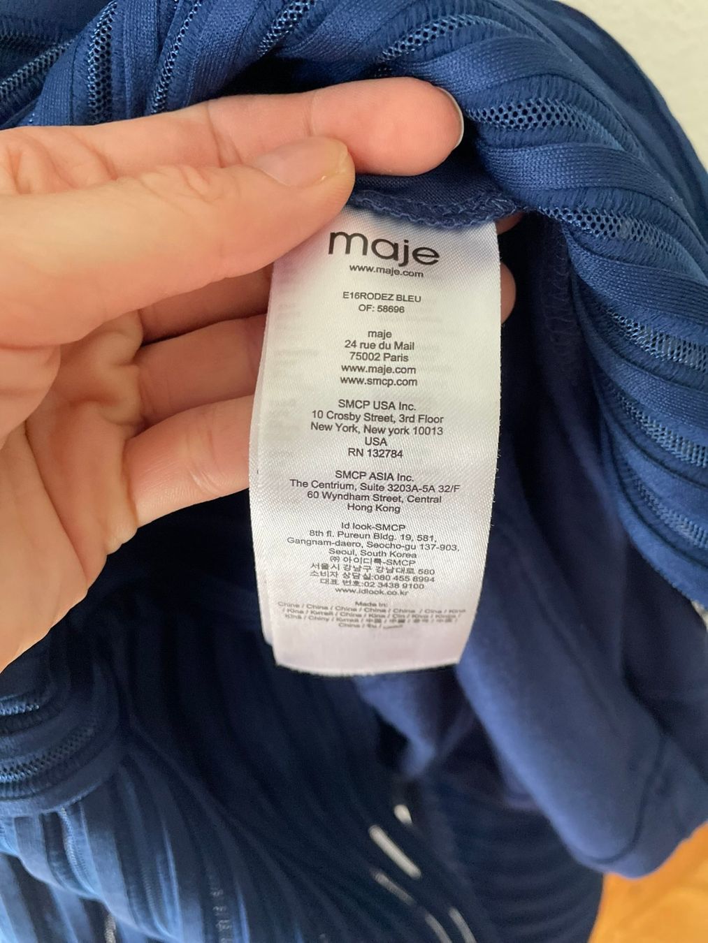 Maje Kleider: Navy blue Maje dress in size 2 – Neu (gemäss Beschreibung) aus Lausanne von generation 4