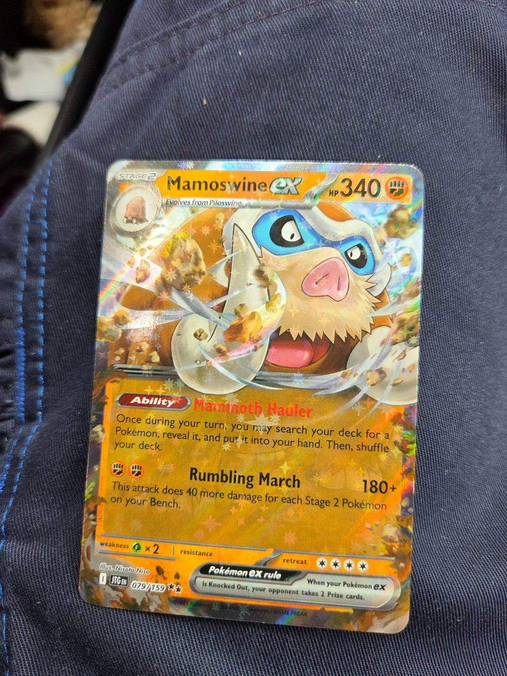Pokémon Sammelbilder & Trading cards: Pokemon Mamoswine Ex 079/159 ab 1 – Neu (gemäss Beschreibung) aus Romoos von Raf_65zw
