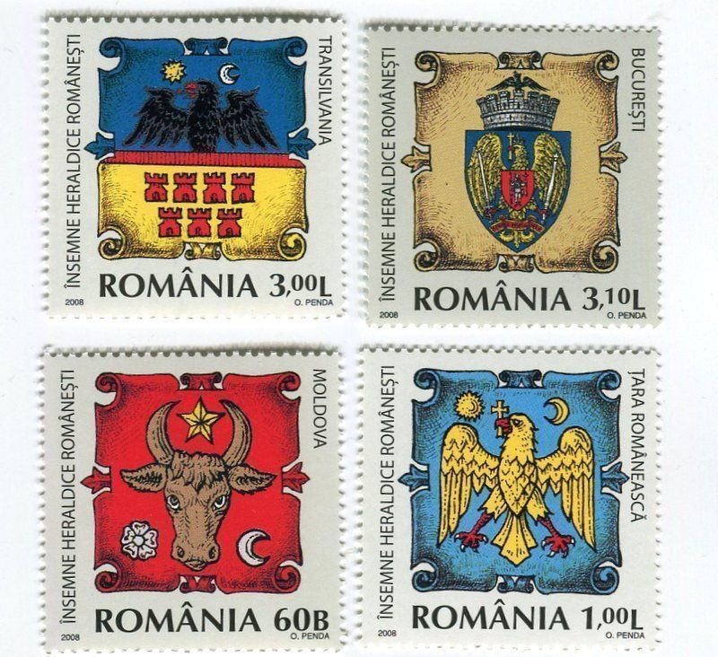 Tutti i francobolli: Briefmarken "Wappen". Rumänien – Nuovo e nell'imballaggio originale da Basel venduto da Butsch5