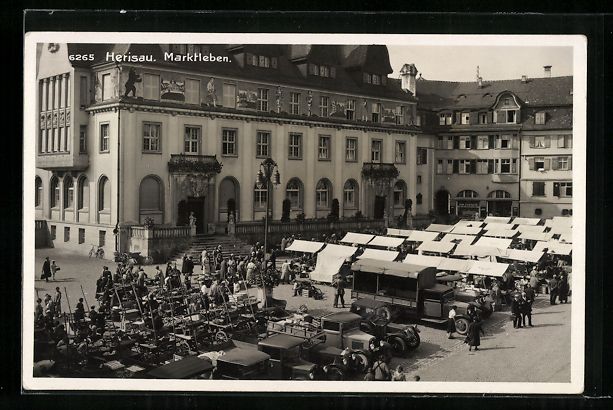Ansichtskarten: Herisau, Marktleben, Gemüsehandlung Joh – Gebraucht aus Berlin von bartko-reher