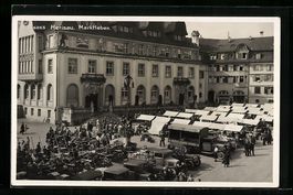 Herisau, Marktleben, Gemüsehandlung Joh