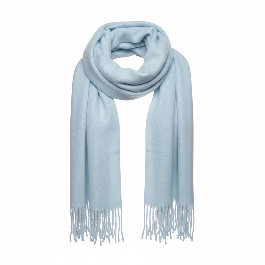 Foulard & Sciarpe: Schal hellblau weich mit Fransen neu  – Nuovo (secondo la descrizione) da Dotzigen venduto da White_Warrior 1